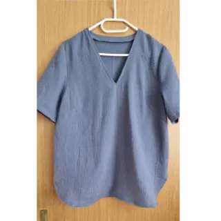 Dupla géz/muszlin jeans blue