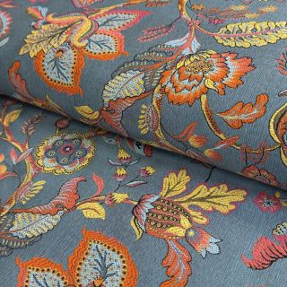 Dekorációs anyag jacquard Inaya ciel