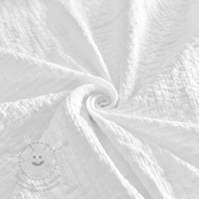 Pamutvászon STRETCH Baby white