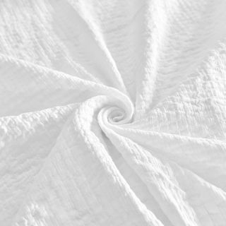 Pamutvászon STRETCH Baby white