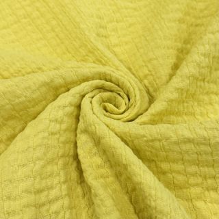 Pamutvászon STRETCH Baby yellow
