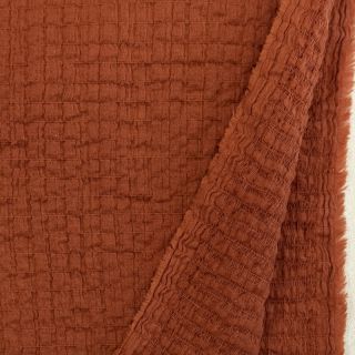 Pamutvászon STRETCH Baby rust