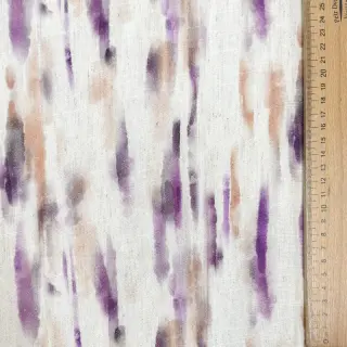 Viszkóz lenvászonnal Natural Lin Lina purple digital print