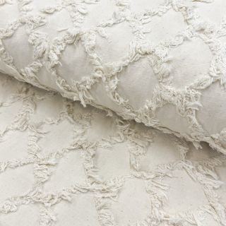 Pamutvászon Ruffled Diamonds ecru