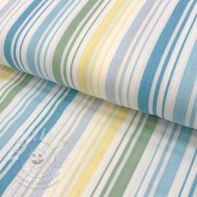 Dupla géz/muszlin Beach Stripe blue