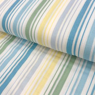 Dupla géz/muszlin Beach Stripe blue