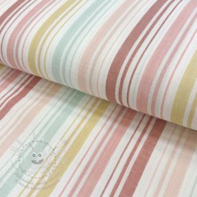 Dupla géz/muszlin Beach Stripe red