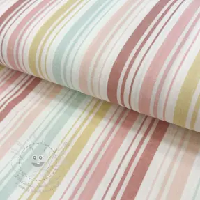 Dupla géz/muszlin Beach Stripe red