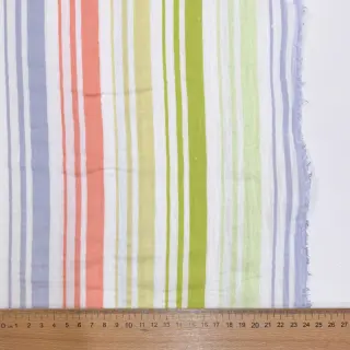 Dupla géz/muszlin Beach Stripe green