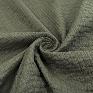 Pamutvászon STRETCH Baby khaki