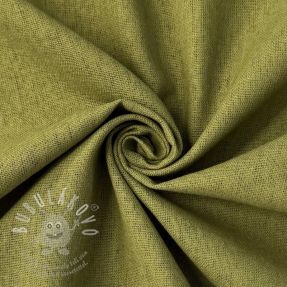 Pamutvászon lenvászonnal PREMIUM moss green