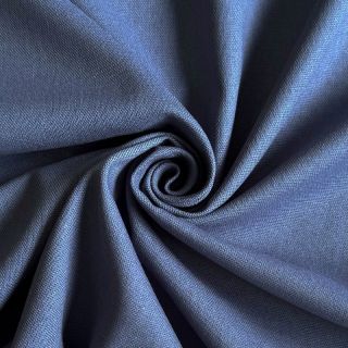 Pamutvászon lenvászonnal PREMIUM steel blue