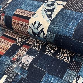 Pamutvászon TWILL DENIM Mix print design B