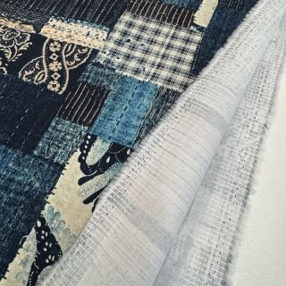 Pamutvászon TWILL DENIM Mix print design B