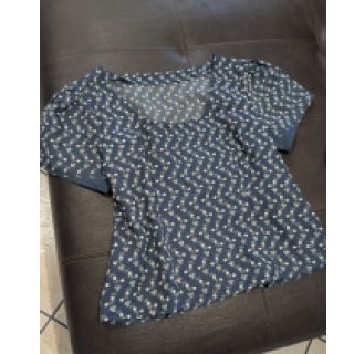 Pamutvászon JEANS Embroidery dark blue