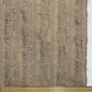 Pamutvászon lenvászonnal Vintage Fringe Stripe naturals