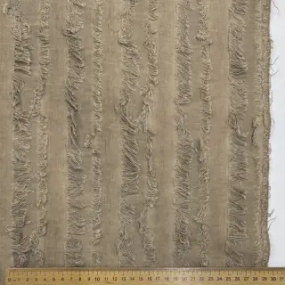 Pamutvászon lenvászonnal Vintage Fringe Stripe naturals