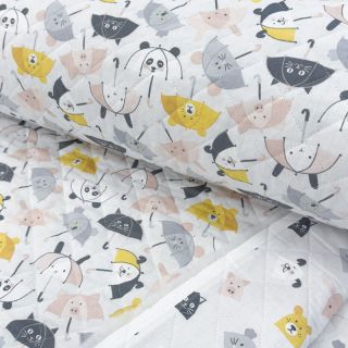 Pamutvászon QUILTING Parapluie perle