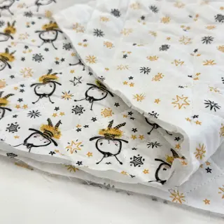 Pamutvászon QUILTING Elisabetta jaune