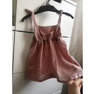 Viszkóz lenvászonnal CRINCLE old blush