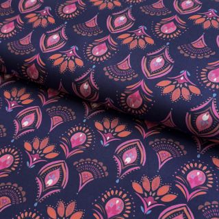 Pamutvászon Motif navy digital print