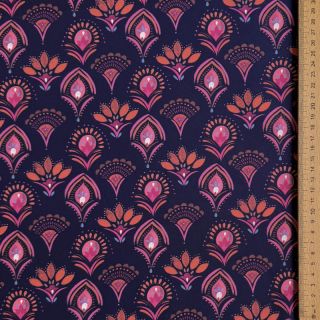 Pamutvászon Motif navy digital print