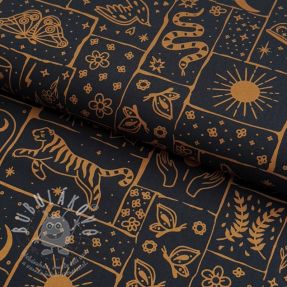 Pamutvászon Boho black
