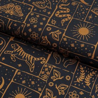 Pamutvászon Boho black