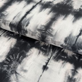 Pamutvászon HAND TIE DYE black