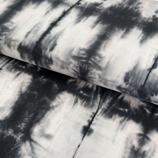 Pamutvászon HAND TIE DYE black