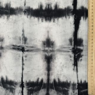 Pamutvászon HAND TIE DYE black