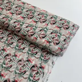 Viszkóz RAYON POPLIN Diverse graphics design E digital print