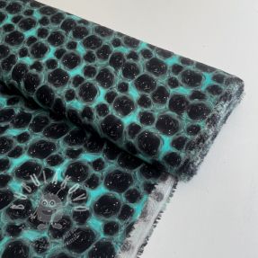 Viszkóz RAYON POPLIN Black holes design C digital print