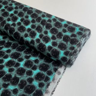 Viszkóz RAYON POPLIN Black holes design C digital print