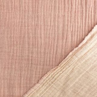 Dupla géz/muszlin MELANGE pink
