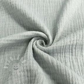 Dupla géz/muszlin MELANGE light blue