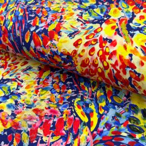 Jersey VISCOSE LYCRA HEAVY Watercolor Abstract design A digital print