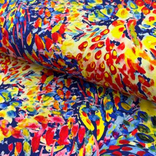 Jersey VISCOSE LYCRA HEAVY Watercolor Abstract design A digital print