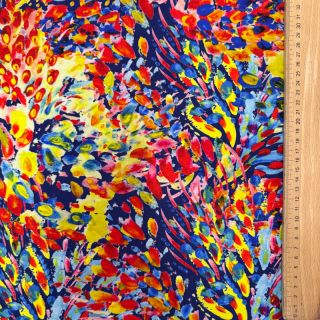 Jersey VISCOSE LYCRA HEAVY Watercolor Abstract design A digital print