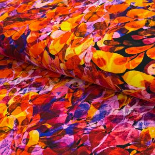Jersey VISCOSE LYCRA HEAVY Watercolor Abstract design B digital print