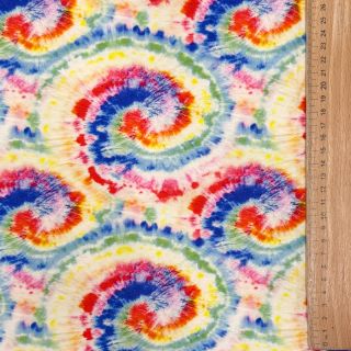 Jersey VISCOSE LYCRA HEAVY Tie dye design A digital print