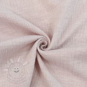 Dupla géz/muszlin MELANGE baby pink