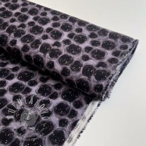 Viszkóz RAYON POPLIN Black holes design D digital print