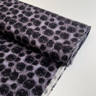 Viszkóz RAYON POPLIN Black holes design D digital print