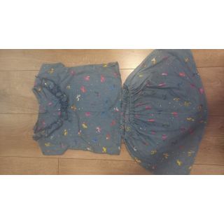 Pamutvászon JEANS FOIL Unicorn light blue