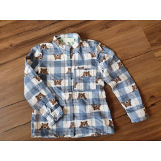 Pamutvászon FLANNEL Bear check jeans