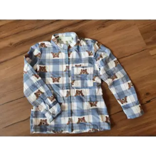 Pamutvászon FLANNEL Bear check jeans
