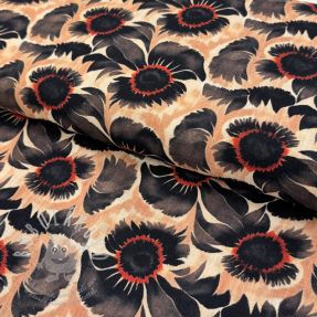Viszkóz lenvászonnal Sunlower design B digital print