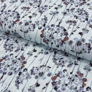 Viszkóz lenvászonnal Agapanthus design B digital print