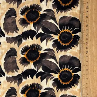 Viszkóz lenvászonnal Sunlower design A digital print
